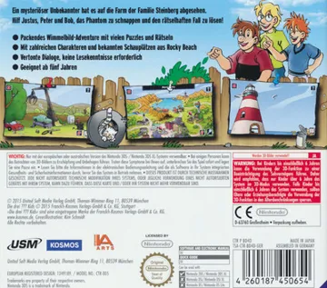 Die drei Fragezeichen Kids - Jagd auf das Phantom (Germany) (De) box cover back